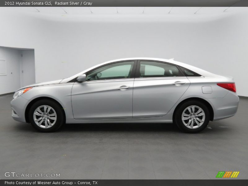 Radiant Silver / Gray 2012 Hyundai Sonata GLS