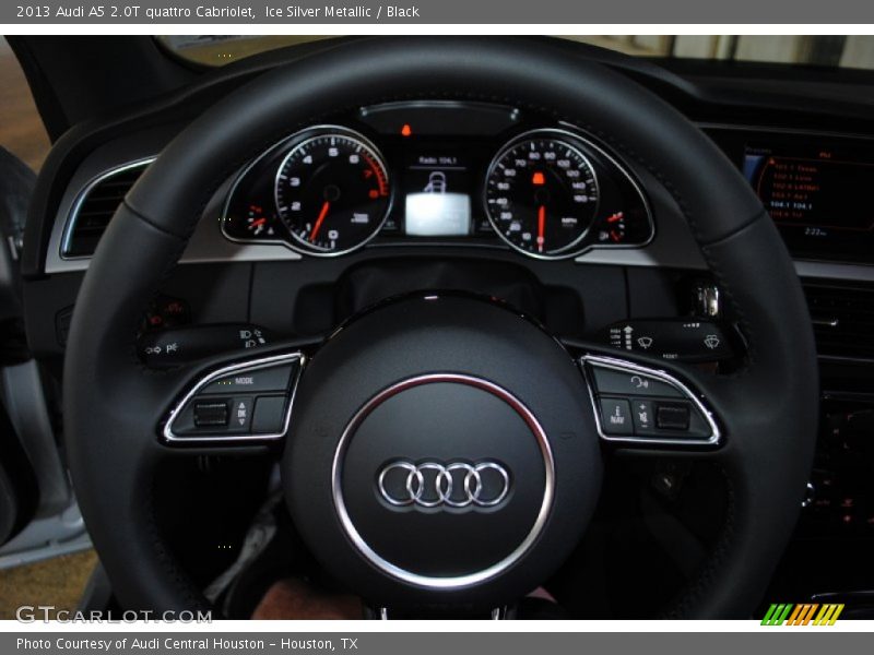 Ice Silver Metallic / Black 2013 Audi A5 2.0T quattro Cabriolet
