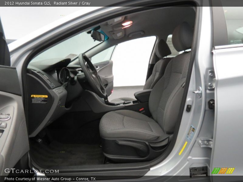Radiant Silver / Gray 2012 Hyundai Sonata GLS