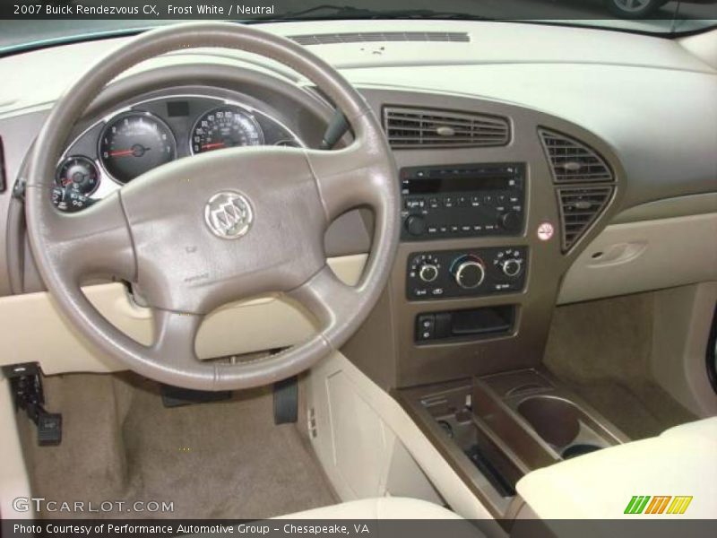 Frost White / Neutral 2007 Buick Rendezvous CX