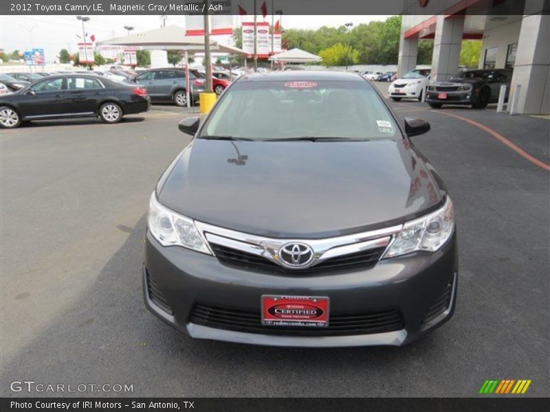 Magnetic Gray Metallic / Ash 2012 Toyota Camry LE