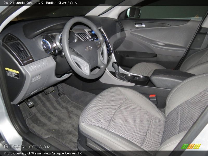 Radiant Silver / Gray 2012 Hyundai Sonata GLS