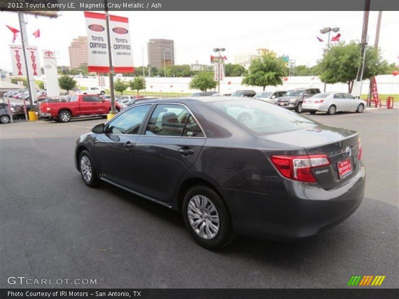Magnetic Gray Metallic / Ash 2012 Toyota Camry LE