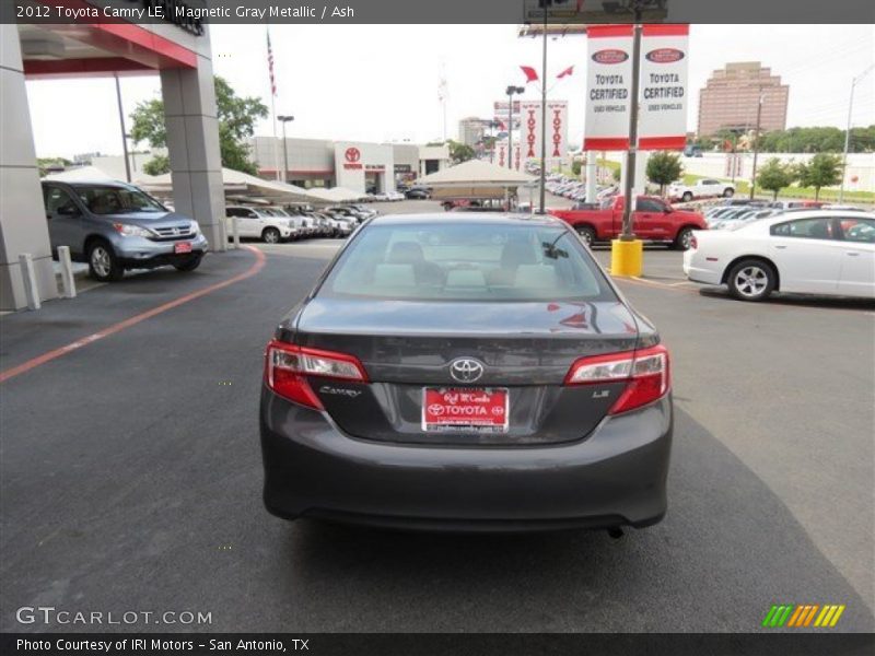 Magnetic Gray Metallic / Ash 2012 Toyota Camry LE