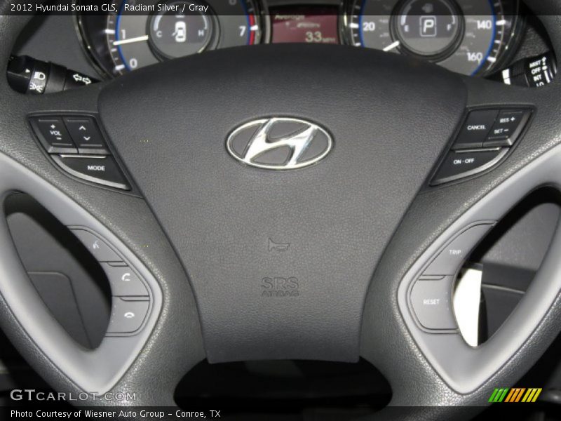 Radiant Silver / Gray 2012 Hyundai Sonata GLS