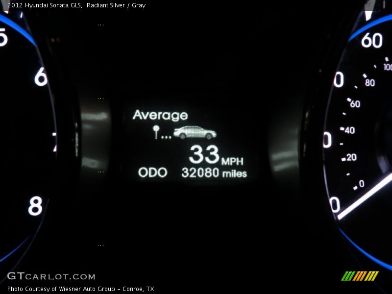 Radiant Silver / Gray 2012 Hyundai Sonata GLS