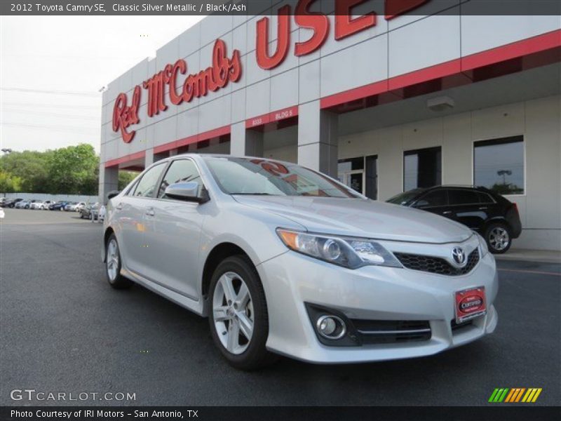 Classic Silver Metallic / Black/Ash 2012 Toyota Camry SE