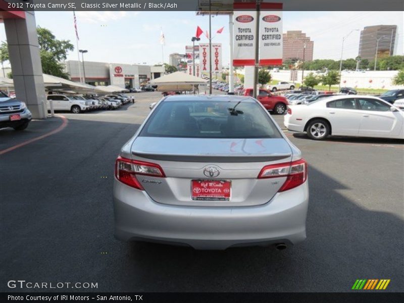 Classic Silver Metallic / Black/Ash 2012 Toyota Camry SE