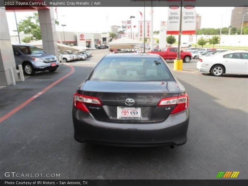 Magnetic Gray Metallic / Ash 2012 Toyota Camry LE