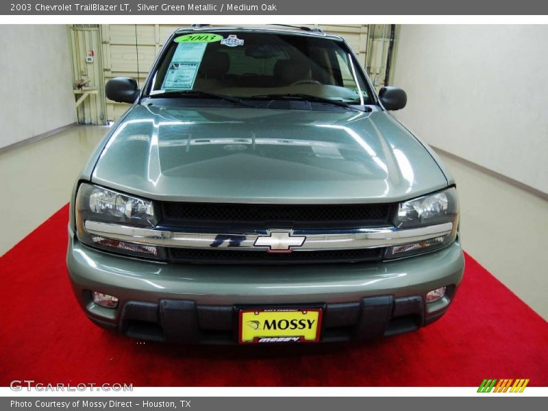 Silver Green Metallic / Medium Oak 2003 Chevrolet TrailBlazer LT
