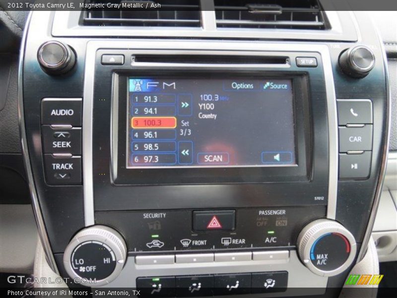 Magnetic Gray Metallic / Ash 2012 Toyota Camry LE