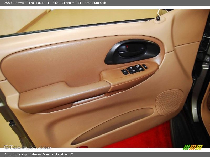 Silver Green Metallic / Medium Oak 2003 Chevrolet TrailBlazer LT