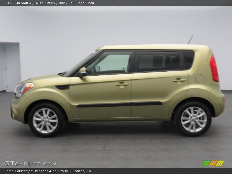 Alien Green / Black Soul Logo Cloth 2012 Kia Soul +
