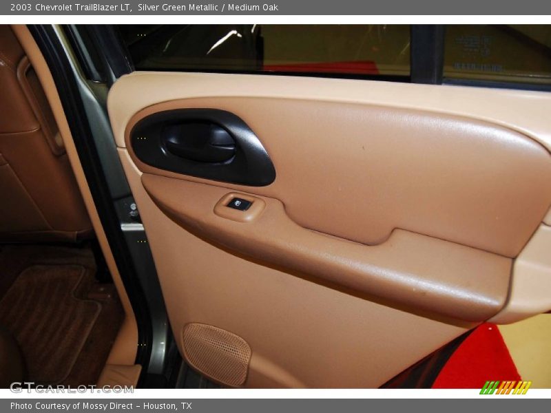 Silver Green Metallic / Medium Oak 2003 Chevrolet TrailBlazer LT