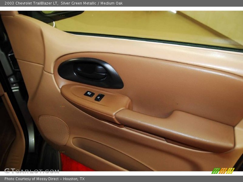 Silver Green Metallic / Medium Oak 2003 Chevrolet TrailBlazer LT