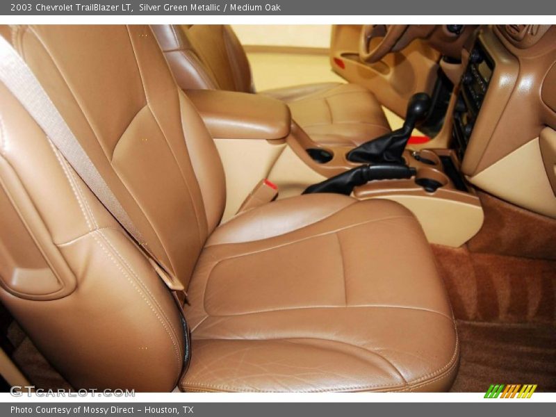 Silver Green Metallic / Medium Oak 2003 Chevrolet TrailBlazer LT