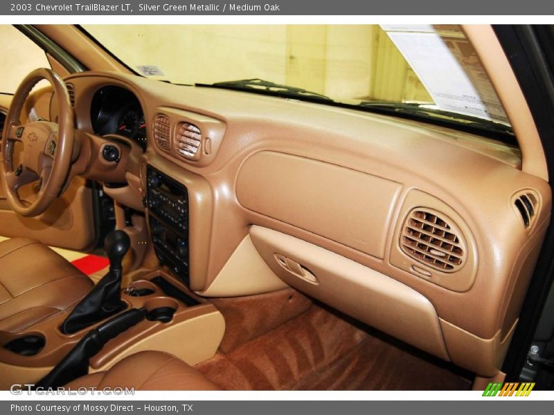 Silver Green Metallic / Medium Oak 2003 Chevrolet TrailBlazer LT