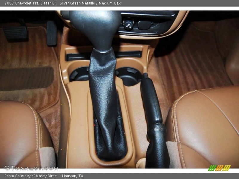 Silver Green Metallic / Medium Oak 2003 Chevrolet TrailBlazer LT