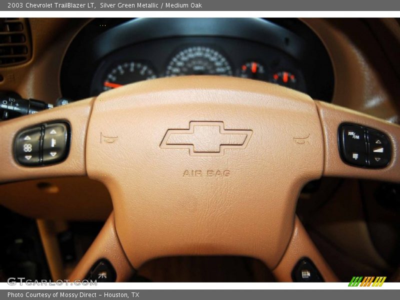 Silver Green Metallic / Medium Oak 2003 Chevrolet TrailBlazer LT