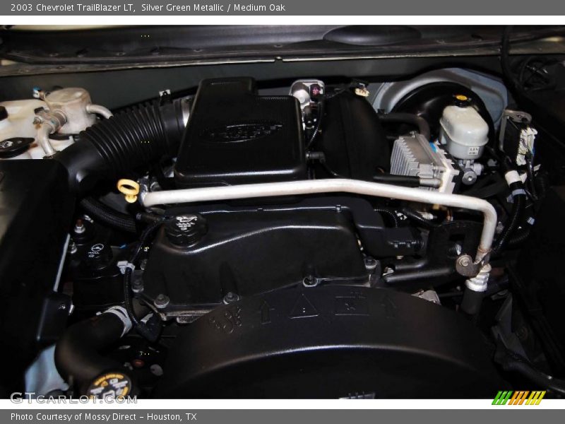 Silver Green Metallic / Medium Oak 2003 Chevrolet TrailBlazer LT