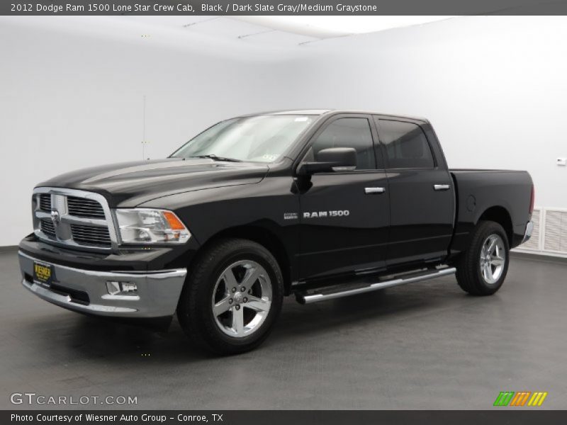 Black / Dark Slate Gray/Medium Graystone 2012 Dodge Ram 1500 Lone Star Crew Cab