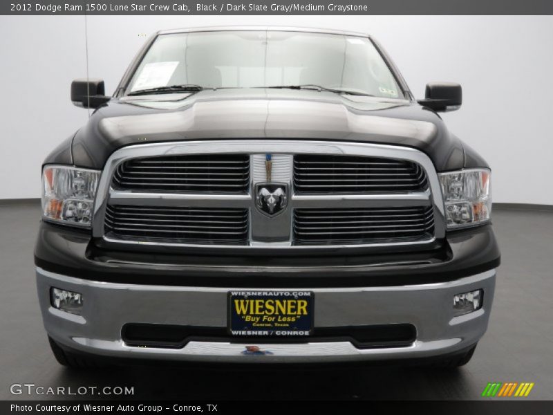 Black / Dark Slate Gray/Medium Graystone 2012 Dodge Ram 1500 Lone Star Crew Cab