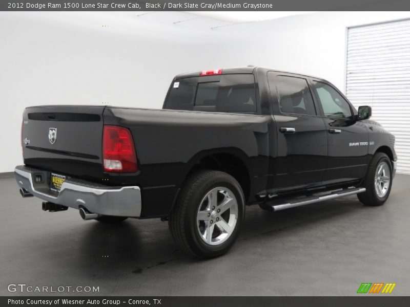 Black / Dark Slate Gray/Medium Graystone 2012 Dodge Ram 1500 Lone Star Crew Cab