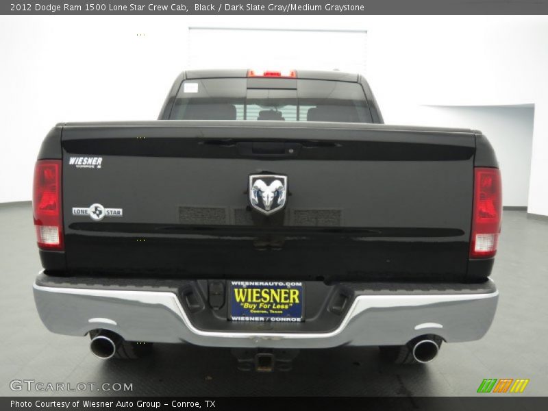Black / Dark Slate Gray/Medium Graystone 2012 Dodge Ram 1500 Lone Star Crew Cab