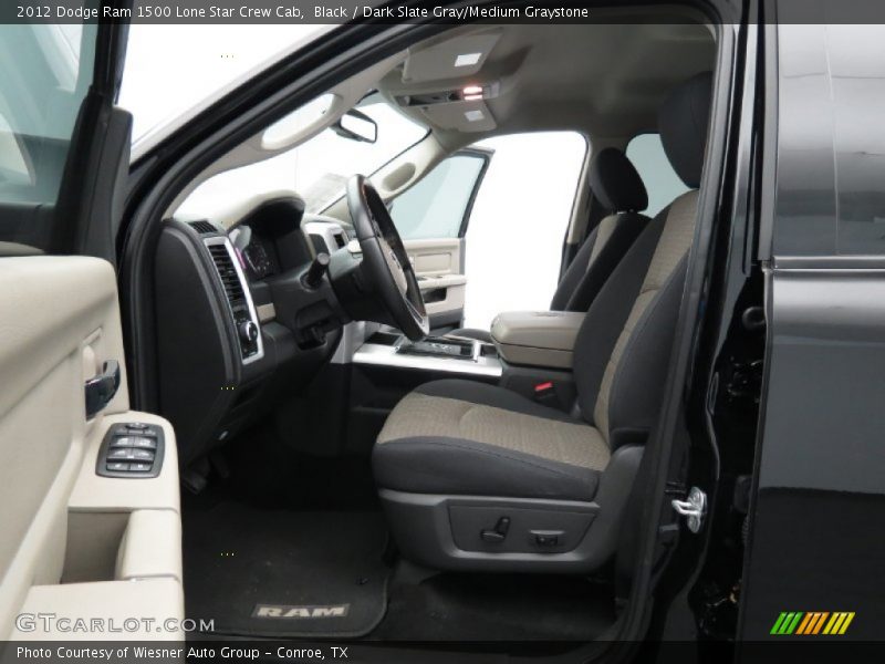 Black / Dark Slate Gray/Medium Graystone 2012 Dodge Ram 1500 Lone Star Crew Cab