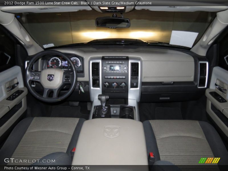 Black / Dark Slate Gray/Medium Graystone 2012 Dodge Ram 1500 Lone Star Crew Cab