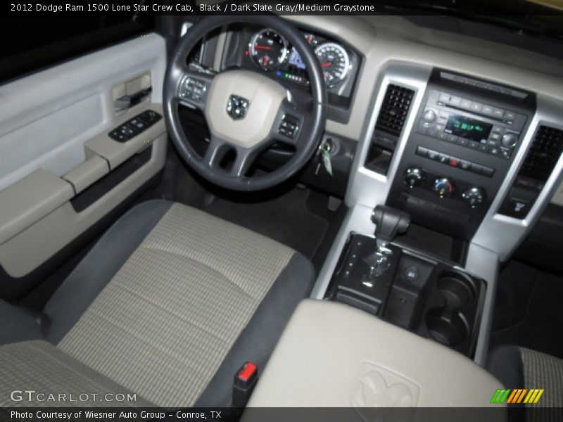 Black / Dark Slate Gray/Medium Graystone 2012 Dodge Ram 1500 Lone Star Crew Cab