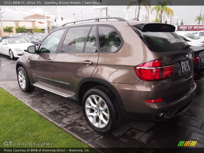 Sparkling Bronze Metallic / Sand Beige 2011 BMW X5 xDrive 35i