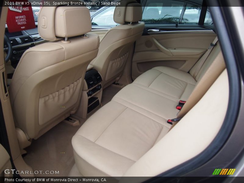 Rear Seat of 2011 X5 xDrive 35i