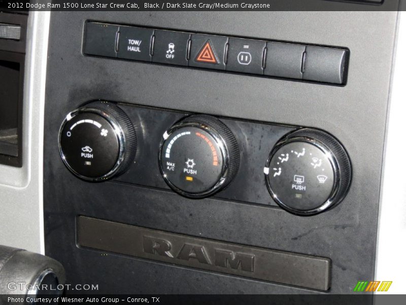 Black / Dark Slate Gray/Medium Graystone 2012 Dodge Ram 1500 Lone Star Crew Cab