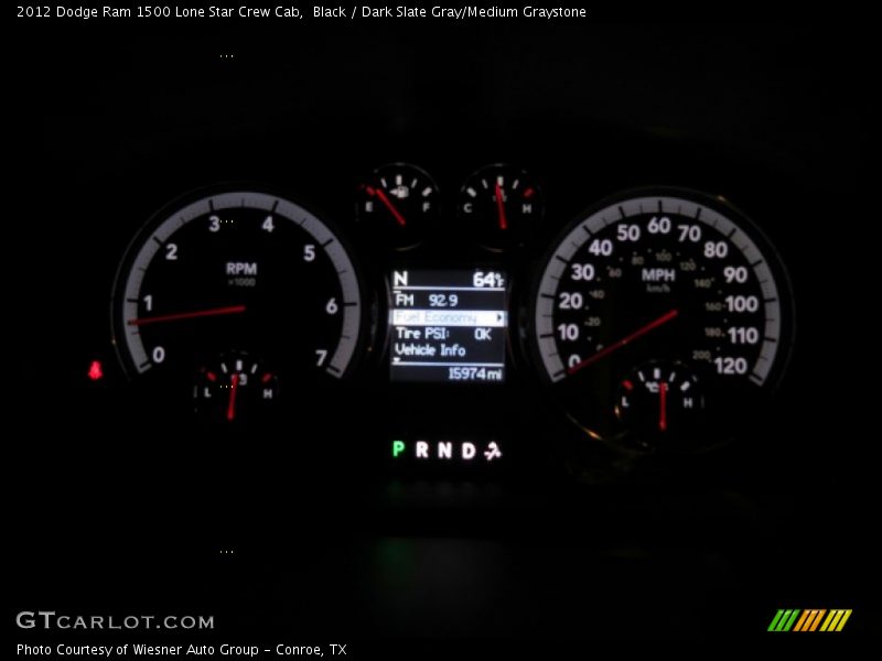 Black / Dark Slate Gray/Medium Graystone 2012 Dodge Ram 1500 Lone Star Crew Cab