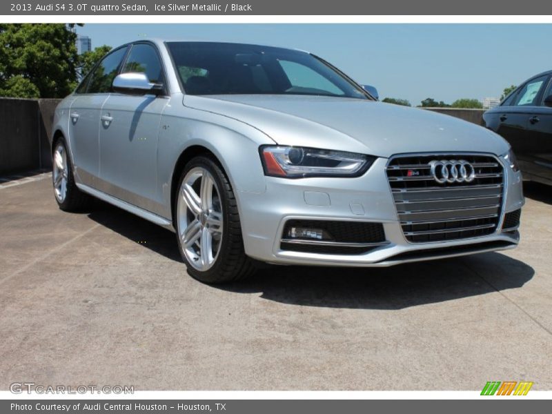 Ice Silver Metallic / Black 2013 Audi S4 3.0T quattro Sedan