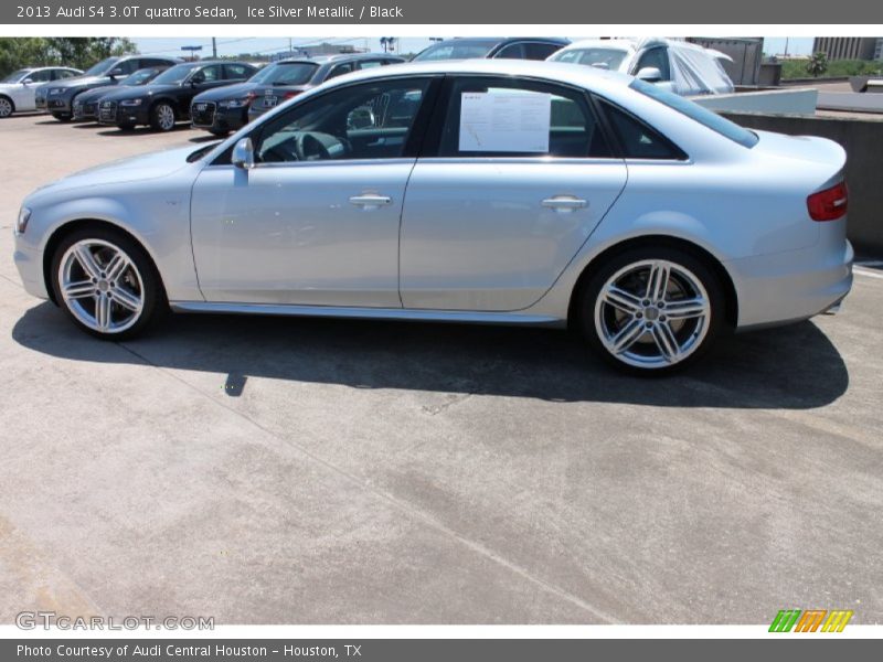 Ice Silver Metallic / Black 2013 Audi S4 3.0T quattro Sedan
