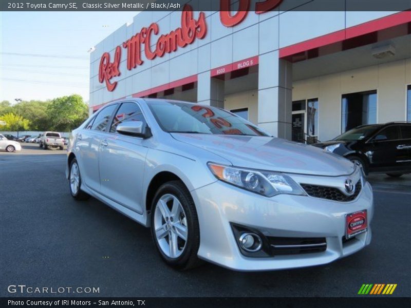 Classic Silver Metallic / Black/Ash 2012 Toyota Camry SE