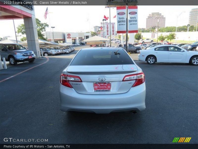 Classic Silver Metallic / Black/Ash 2012 Toyota Camry SE