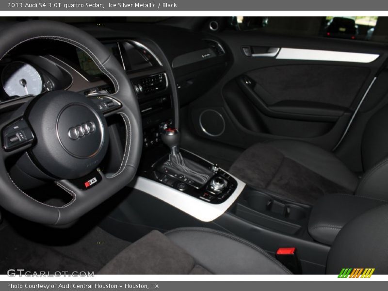 Ice Silver Metallic / Black 2013 Audi S4 3.0T quattro Sedan