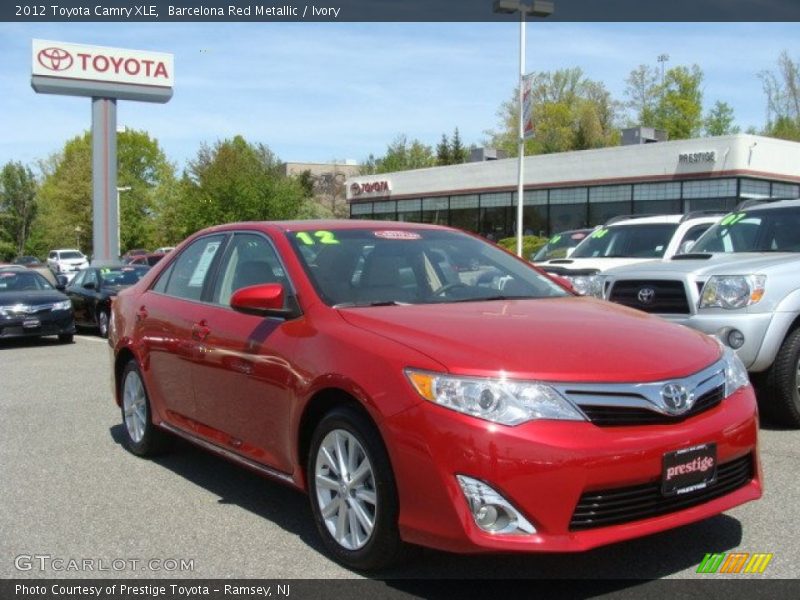 Barcelona Red Metallic / Ivory 2012 Toyota Camry XLE