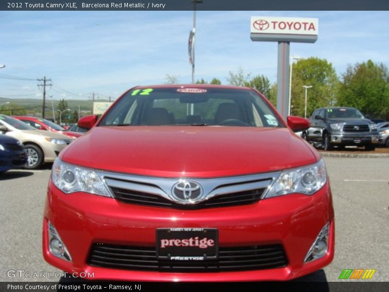 Barcelona Red Metallic / Ivory 2012 Toyota Camry XLE