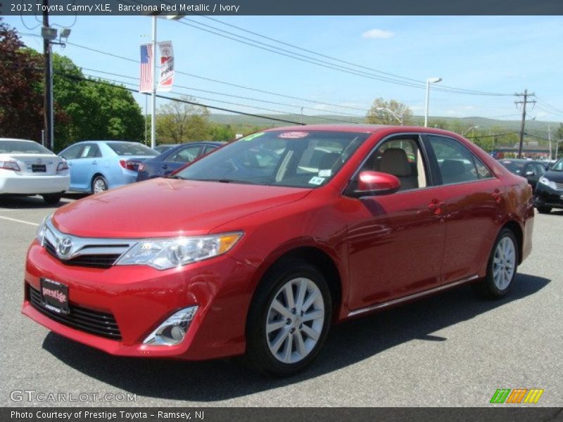 Barcelona Red Metallic / Ivory 2012 Toyota Camry XLE