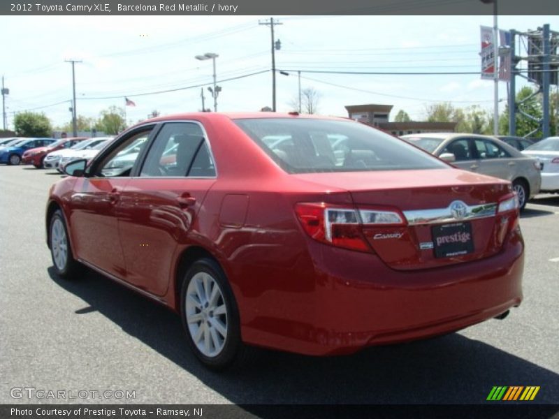 Barcelona Red Metallic / Ivory 2012 Toyota Camry XLE