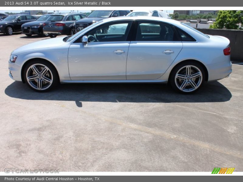 Ice Silver Metallic / Black 2013 Audi S4 3.0T quattro Sedan