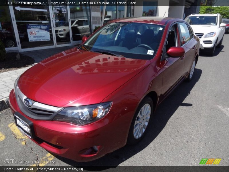 Camellia Red Pearl / Carbon Black 2010 Subaru Impreza 2.5i Premium Sedan