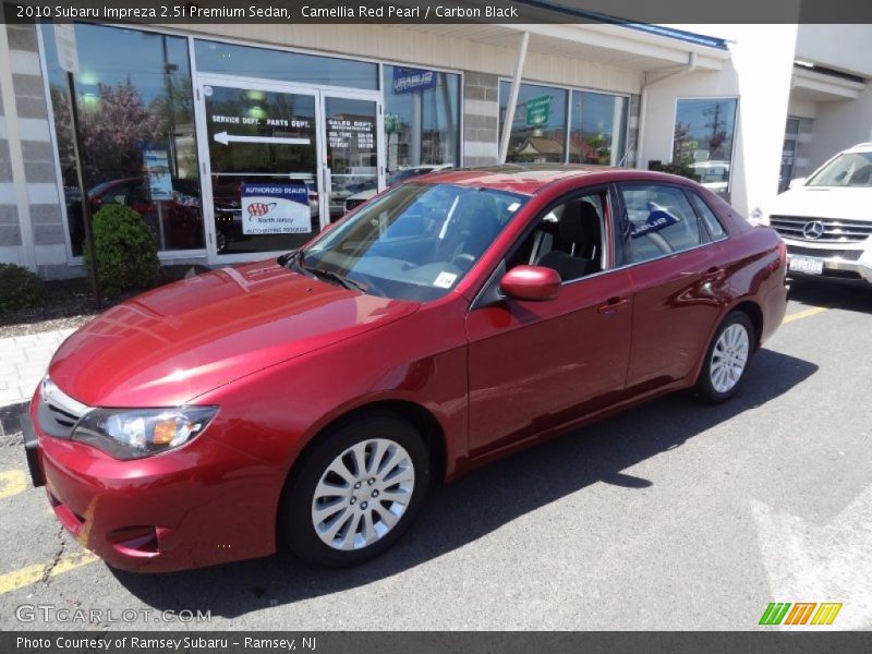 Camellia Red Pearl / Carbon Black 2010 Subaru Impreza 2.5i Premium Sedan