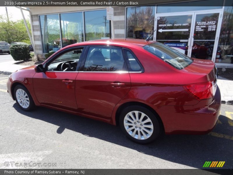 Camellia Red Pearl / Carbon Black 2010 Subaru Impreza 2.5i Premium Sedan
