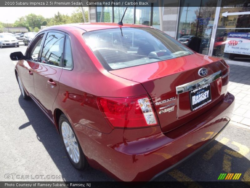 Camellia Red Pearl / Carbon Black 2010 Subaru Impreza 2.5i Premium Sedan