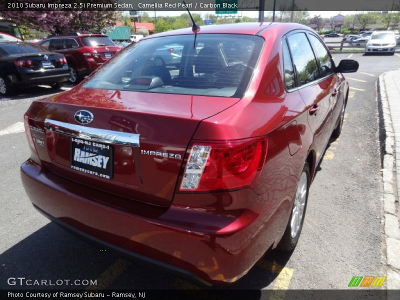 Camellia Red Pearl / Carbon Black 2010 Subaru Impreza 2.5i Premium Sedan